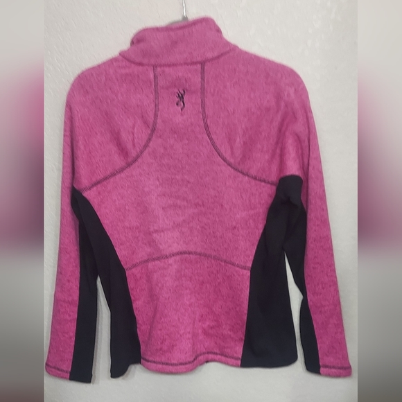 NWT Browning Hyacinth Zip-Up Fleece Sweater ☆Women's Size Large Pink Outdoor Top - Picture 2 of 10